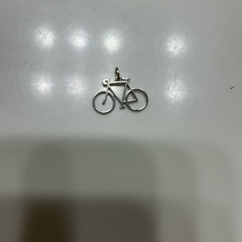 Silver Bicycle Charm Pendant